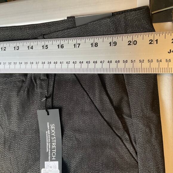 Lane Bryant Women Dress Pants size 22 Regular US Black Slim Flared Leg Mid Rise - Picture 2 of 9